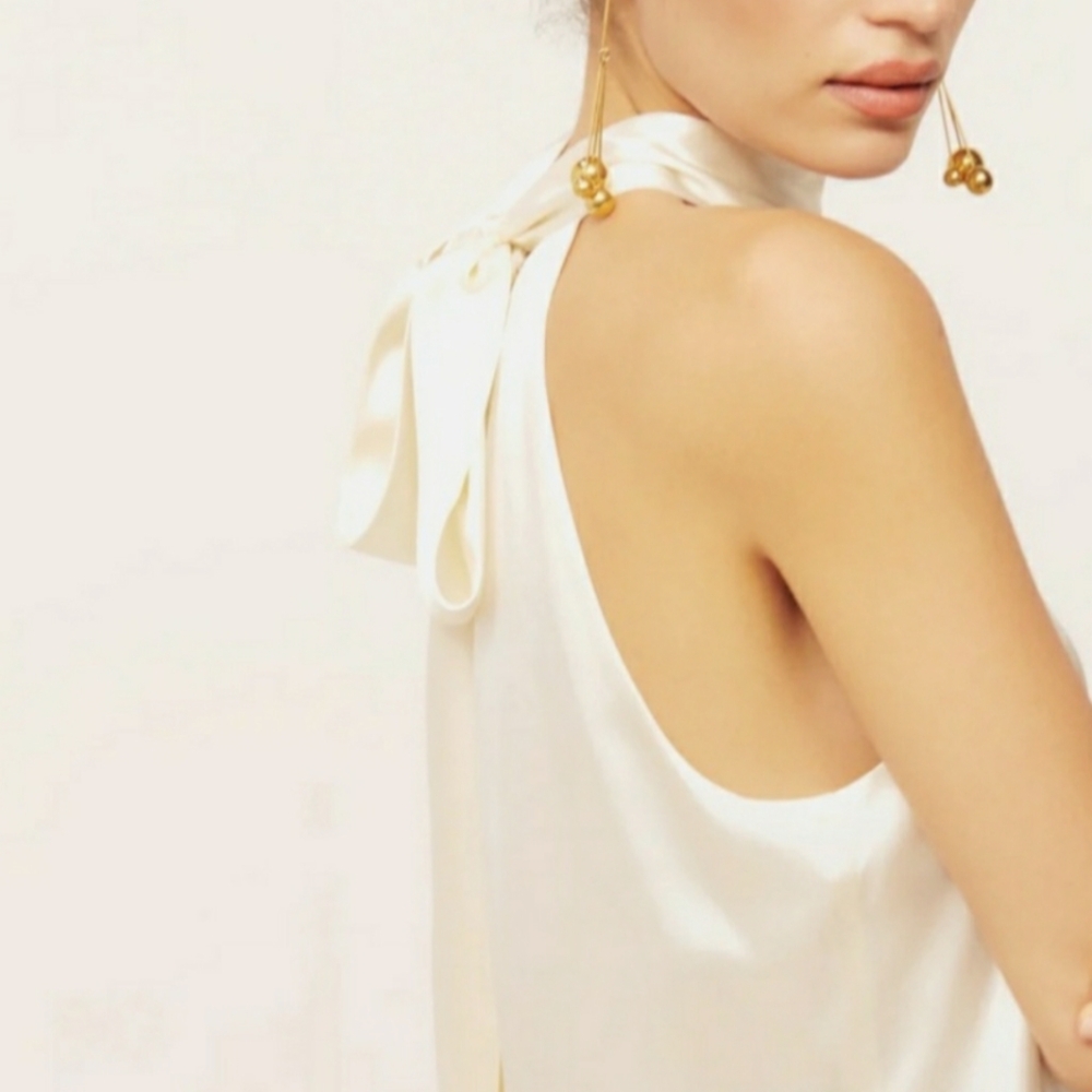 M N G by MANGO Silky SleevelessTop